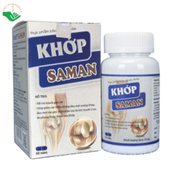 Viên khớp Saman hỗ trợ giảm đau mỏi vai gáy, xương khớp, mạnh gân cốt (Hộp 60 viên)