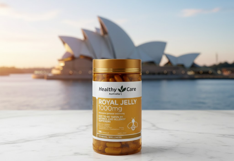 Viên Sữa ong chúa Healthy Care Royal Jelly Chống mệt mỏi do làm việc quá sức (hộp 1000mg)