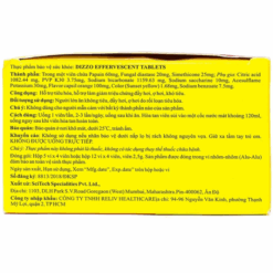 Viên sủi Dizzo Reliv hỗ trợ tiêu hóa (48 viên)