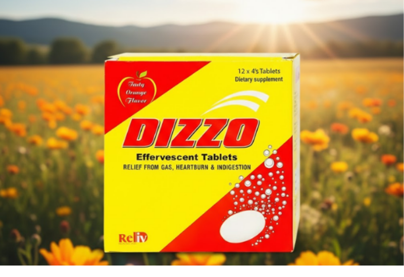 Viên sủi Dizzo Reliv hỗ trợ tiêu hóa 