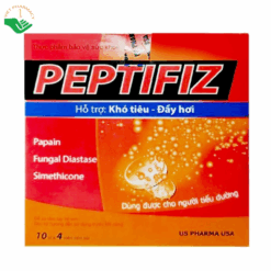 Viên Sủi Uống US Pharma Peptifiz là sản phẩm hỗ trợ tiêu hóa (Hộp 10 vỉ x 4 viên)