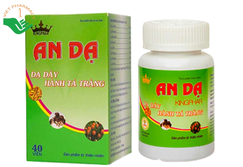 Viên uống An Dạ Kingphar hỗ trợ cải thiện viêm loét dạ dày và tá tràng (Hộp 40 viên)