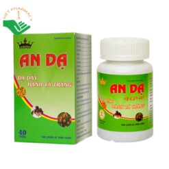 Viên uống An Dạ Kingphar hỗ trợ cải thiện viêm loét dạ dày và tá tràng (Hộp 40 viên)