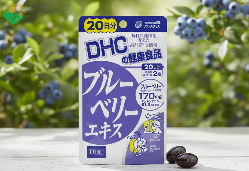 Viên uống bổ mắt DHC Blueberry Extract bổ sung dưỡng chất cho mắt (40 viên)