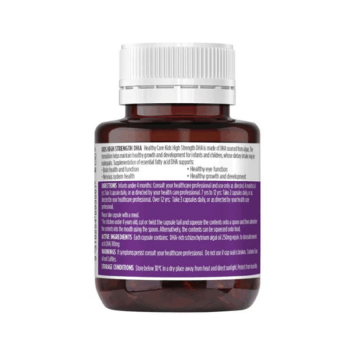 Viên uống bổ sung DHA cho bé Healthy Care Kids High Strength (hũ 60 viên)