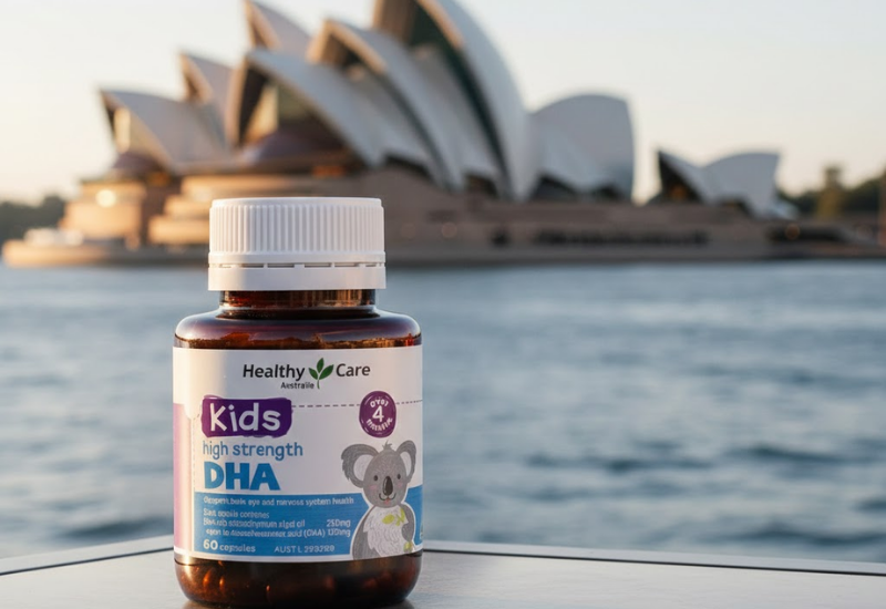Viên uống bổ sung DHA cho bé Healthy Care Kids High Strength (hũ 60 viên)