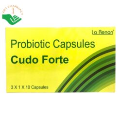 Viên uống Cudo Fort hỗ trợ bổ sung các lợi khuẩn và giúp cải thiện chỉ số nitơ urê máu (Hộp 3 x 1 vỉ x 10 viên)