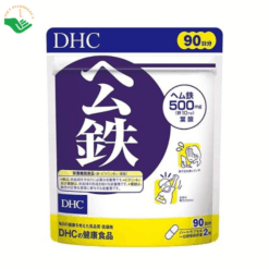 Viên uống DHC Heme Iron cung cấp cho cơ thể 3 dưỡng chất cần thiết cho việc tạo tế bào máu (40 viên)