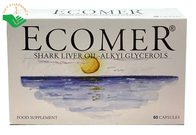 Viên uống Ecomer hỗ trợ tăng cường miễn dịch và bảo vệ sức khỏe (Hộp 60 viên)