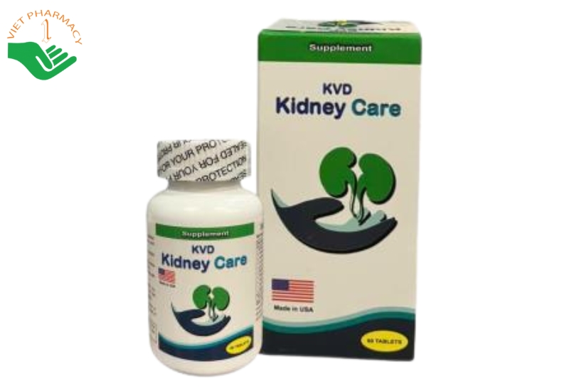 Viên uống Kidney care bổ sung các axit amin và canxi cho người bệnh thận (Hộp 1 lọ 60 viên)