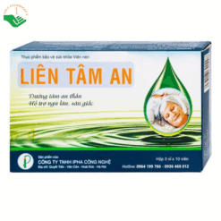 Viên uống Liên Tâm An hỗ trợ ngủ ngon, ngủ sâu giấc (Hộp 3 vỉ x 10 viên)