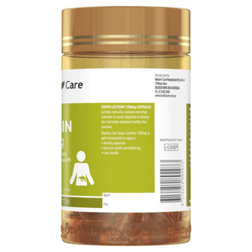 Viên uống mầm đậu nành Healthy Care Super Lecithin (hũ 1200mg)