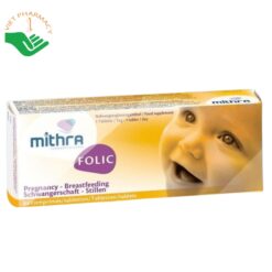 Viên uống Mithra Folic cung cấp Acid Folic cho mẹ bầu và người đang cho con bú (Hộp 3 vỉ x 28 viên)