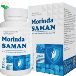 Viên uống Morinda Saman hỗ trợ tăng cường sức đề kháng cho cơ thể (Hộp 1 lọ x 60 viên)