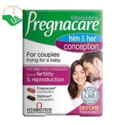 Viên uống Pregnacare Him & Her Conception tăng khả năng thụ thai (Hộp 60 viên)