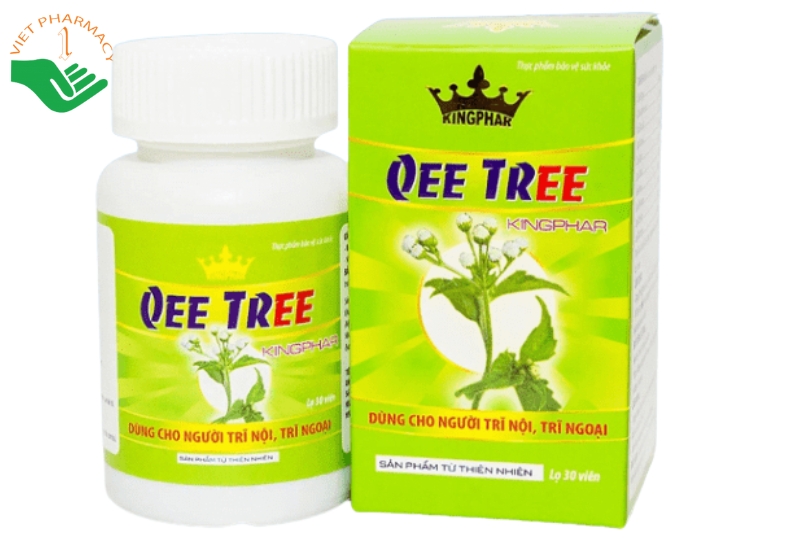 Viên uống Qee Tree Kingphar hỗ trợ điều trị bệnh trĩ (Hộp 1 lọ x 30 viên)