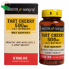 Viên uống Tart Cherry 500mg Mason Natural hỗ trợ giảm acid uric trong máu (Hộp 90 viên)