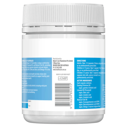 Viên uống Omega 3-6-9 Healthy Care Ultimate Hỗ trợ tuần hoàn, bảo vệ tim mạch (Hũ 200 viên)