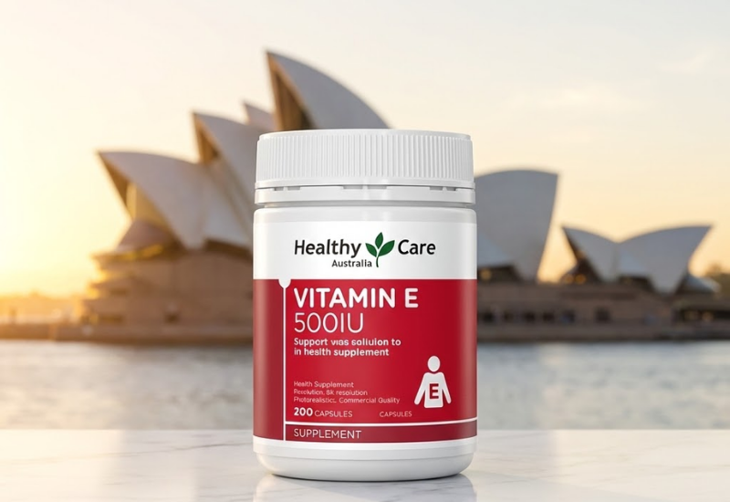 Viên Uống Bổ Sung Vitamin E Healthy Care 500IU ( Hũ 200 viên)