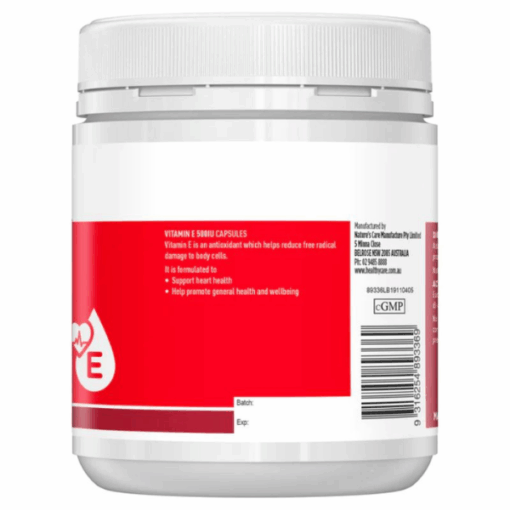 Viên Uống Bổ Sung Vitamin E Healthy Care 500IU ( Hũ 200 viên)