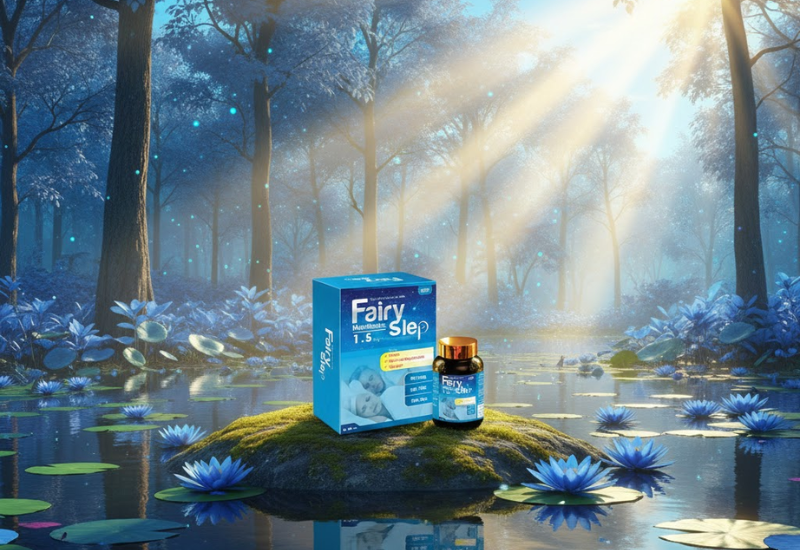 Viên uống Fairy Slep hỗ trợ giảm căng thẳng thần kinh, hỗ trợ ngủ ngon (Hộp 1 lọ x 60 viên)