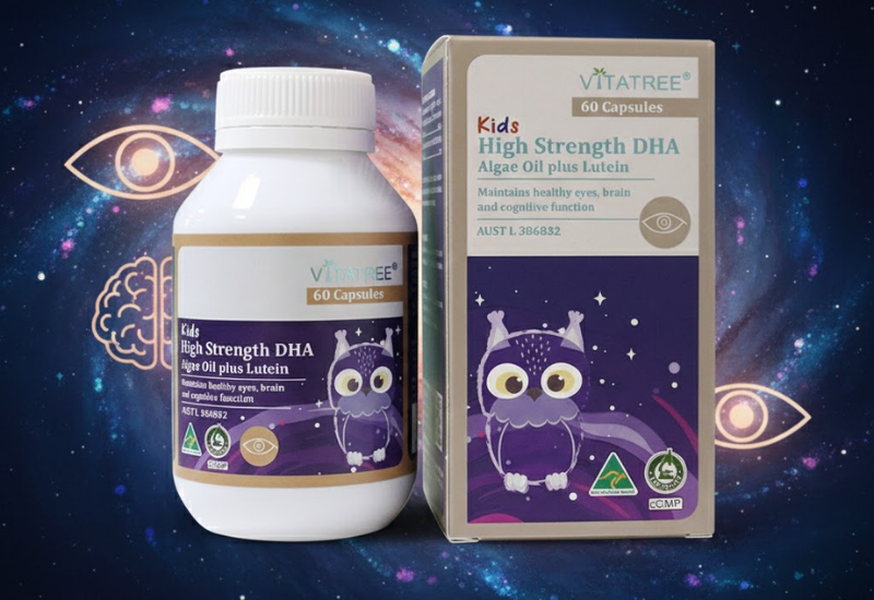 TPBVSK Kids High Strength DHA Algae Oil plus Lutein Vitatree (60 viên)