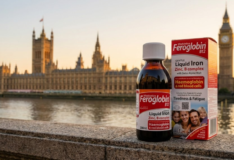 Siro Vitabiotics Feroglobin B12 LIQUID bổ sung sắt, hỗ trợ khả năng tạo máu (lọ 200ml)