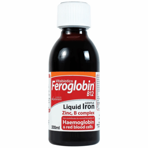 Siro Vitabiotics Feroglobin B12 LIQUID bổ sung sắt, hỗ trợ khả năng tạo máu (lọ 200ml)