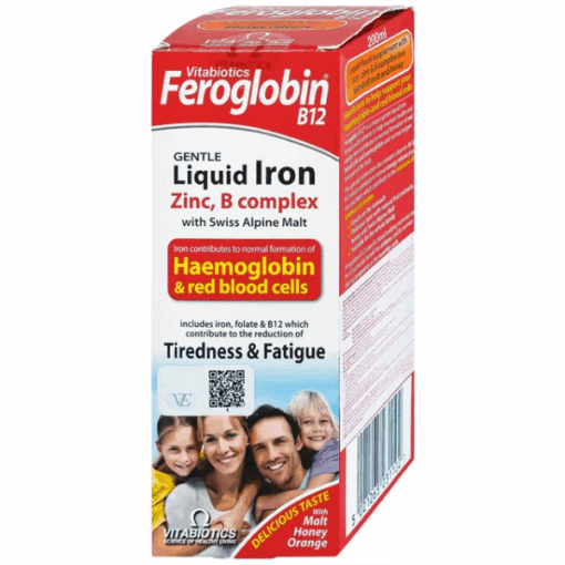 Siro Vitabiotics Feroglobin B12 LIQUID bổ sung sắt, hỗ trợ khả năng tạo máu (lọ 200ml)