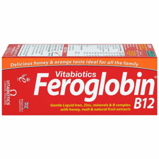 Siro Vitabiotics Feroglobin B12 LIQUID bổ sung sắt, hỗ trợ khả năng tạo máu (lọ 200ml)