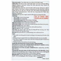 Siro Vitabiotics Osteocare Liquid chắc xương khoẻ khớp bổ sung canxi khoáng chất (lọ 200ml)