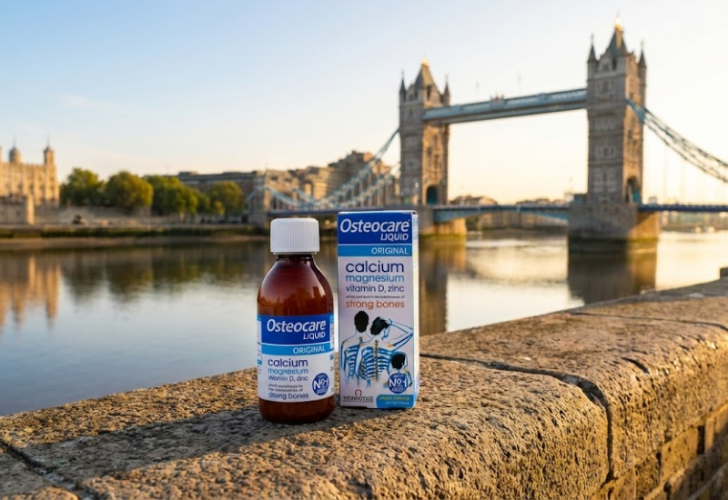 Siro Vitabiotics Osteocare Liquid chắc xương khoẻ khớp bổ sung canxi khoáng chất (lọ 200ml)