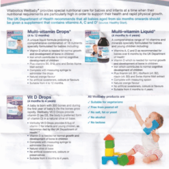 Siro Vitabiotics Wellbaby Multi-Vitamin Liquid bổ sung vitamin khoáng chất cho trẻ