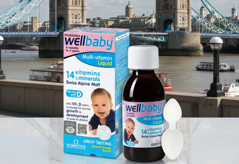 Siro Vitabiotics Wellbaby Multi-Vitamin Liquid bổ sung vitamin khoáng chất cho trẻ