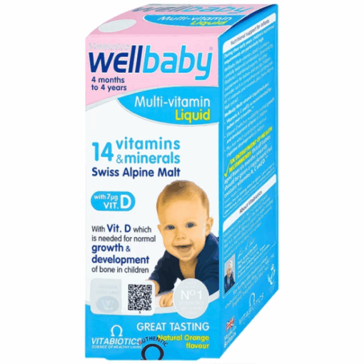 Siro Vitabiotics Wellbaby Multi-Vitamin Liquid bổ sung vitamin khoáng chất cho trẻ