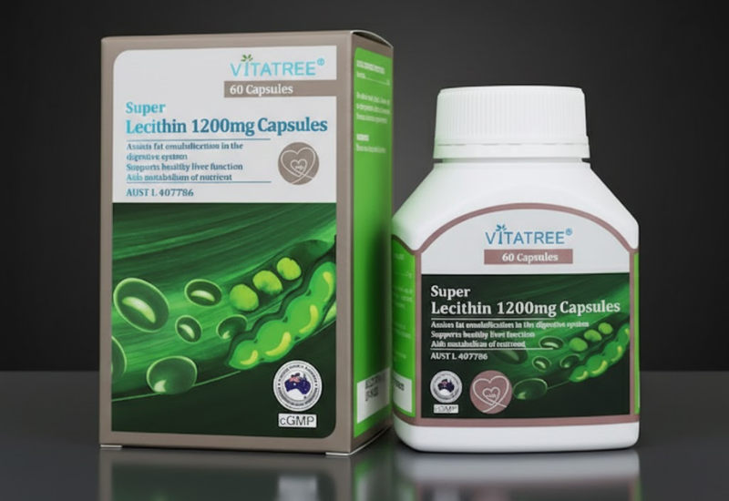 TPBVSK Super Lecithin 1200mg Capsules Vitatree hỗ trợ chức năng gan (Lọ 60 viên)