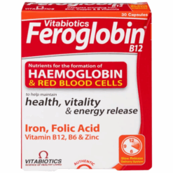 Viên uống Vitabiotics Feroglobin B12 bổ sung sắt, hỗ trợ tăng khả năng tạo máu