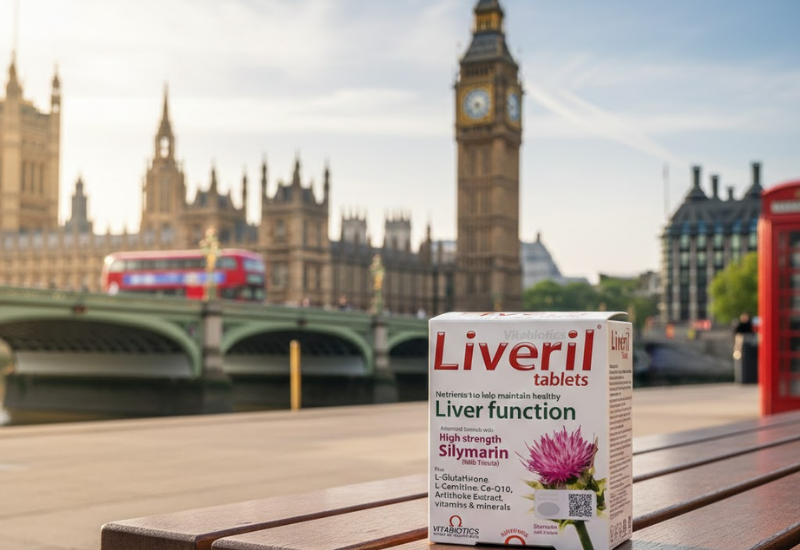 Viên uống Vitabiotics Liveril hỗ trợ giải độc gan (hộp 30 viên)