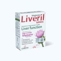 Viên uống Vitabiotics Liveril hỗ trợ giải độc gan (hộp 30 viên)