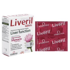 Viên uống Vitabiotics Liveril hỗ trợ giải độc gan (hộp 30 viên)