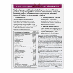 Viên uống Vitabiotics Liveril hỗ trợ giải độc gan (hộp 30 viên)