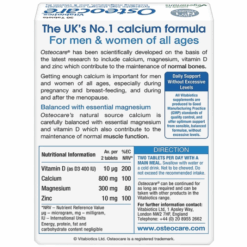 Viên Vitabiotics Osteocare bổ sung canxi chắc xương khoẻ khớp cho người lớn tuổi (30 viên)