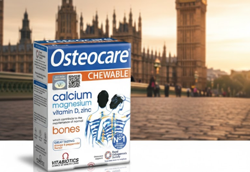 Viên Uống Vitabiotics Osteocare Chewable hỗ trợ duy trì xương chắc khoẻ (Hộp 30 viên)