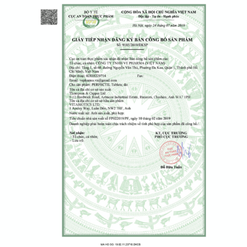 Viên Uống Vitabiotics Perfectil Skin Hỗ trợ làm đẹp da, tóc, móng