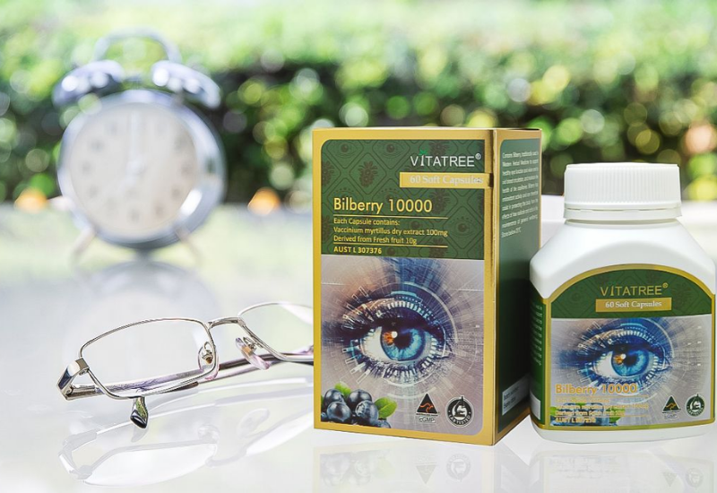 TPBVSK Vitatree Bilberry 10000mg duy trì sức khoẻ của mắt (hũ 60 viên)