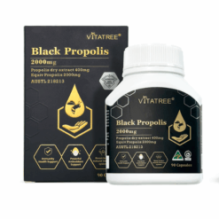 TPBVSK Kẹo ong Vitatree Black Propolis 2000mg hỗ trợ nâng cao sức đề kháng (hũ 90 viên)