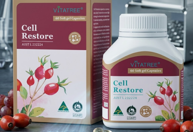 TPBVSK Vitatree Cell Restore hỗ trợ chống oxy hoá (hũ 60 viên)