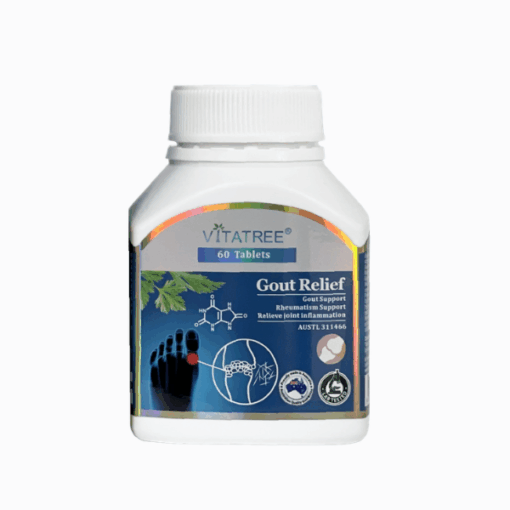 TPBVSK Vitatree Gout Relief Hỗ trợ giảm triệu chứng gout và viêm khớp (chai 100 viên)