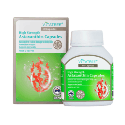 TPBVSK Vitatree High Strength Astaxanthin Capsules giúp chống oxy hoá, hỗ trợ sức khoẻ da (Hộp 60 viên)