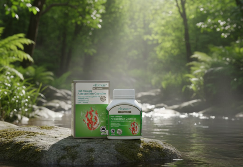 TPBVSK Vitatree High Strength Astaxanthin Capsules giúp chống oxy hoá, hỗ trợ sức khoẻ da (Hộp 60 viên)